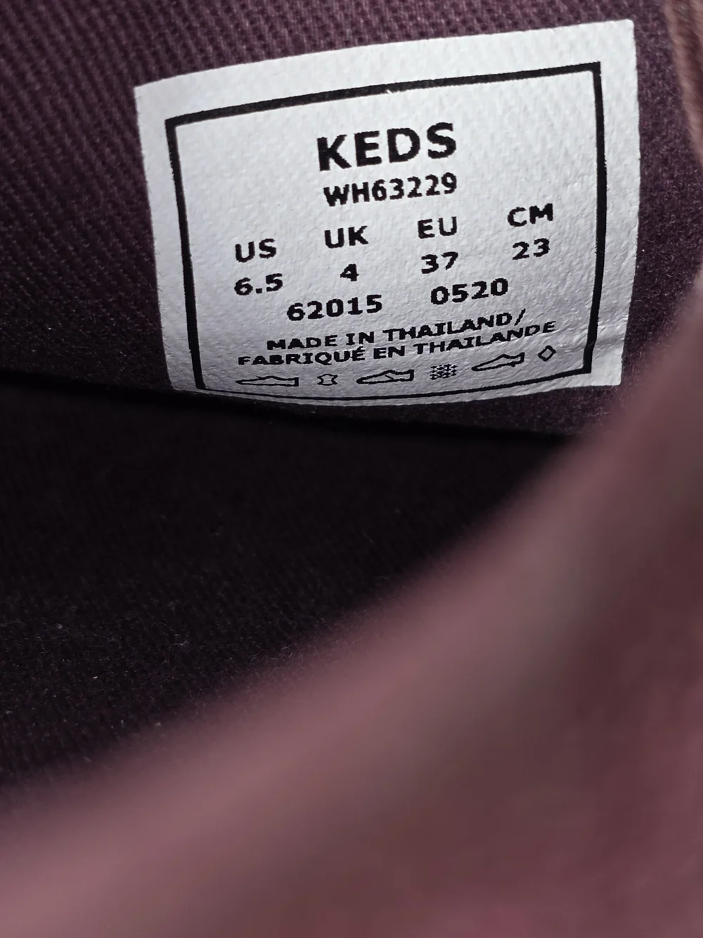 Keds Double Decker Perf Suede Slip-On Platform Sneakers Plum/ Burgandy 6.5 US